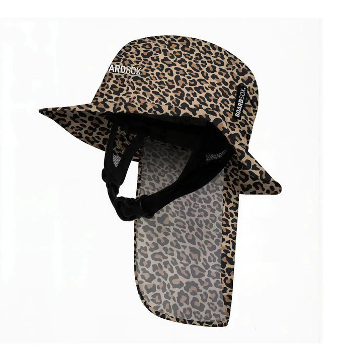 Boardsox “Jaxie” Leopard Surf Hat + Hard Shell Insert