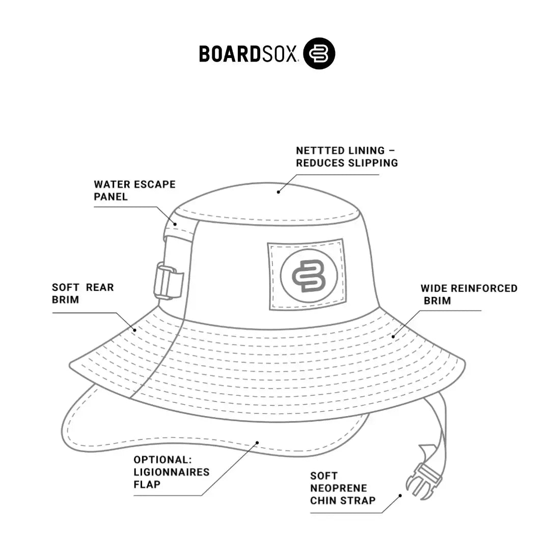 The Alana - Boardsox Surf Hat + Hard Shell Insert - BOARDSOX®Hat