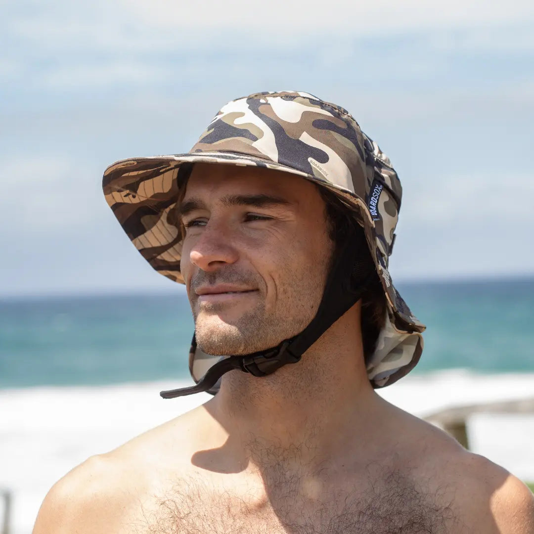 The Camo Surf Hat - Boardsox Surf Hat + Hard Shell Insert - BOARDSOX®Hat