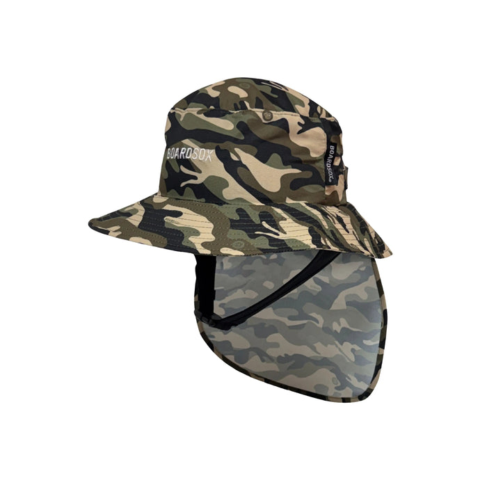 The Camo Surf Hat- Boardsox Surf Hat + Hard Shell Insert
