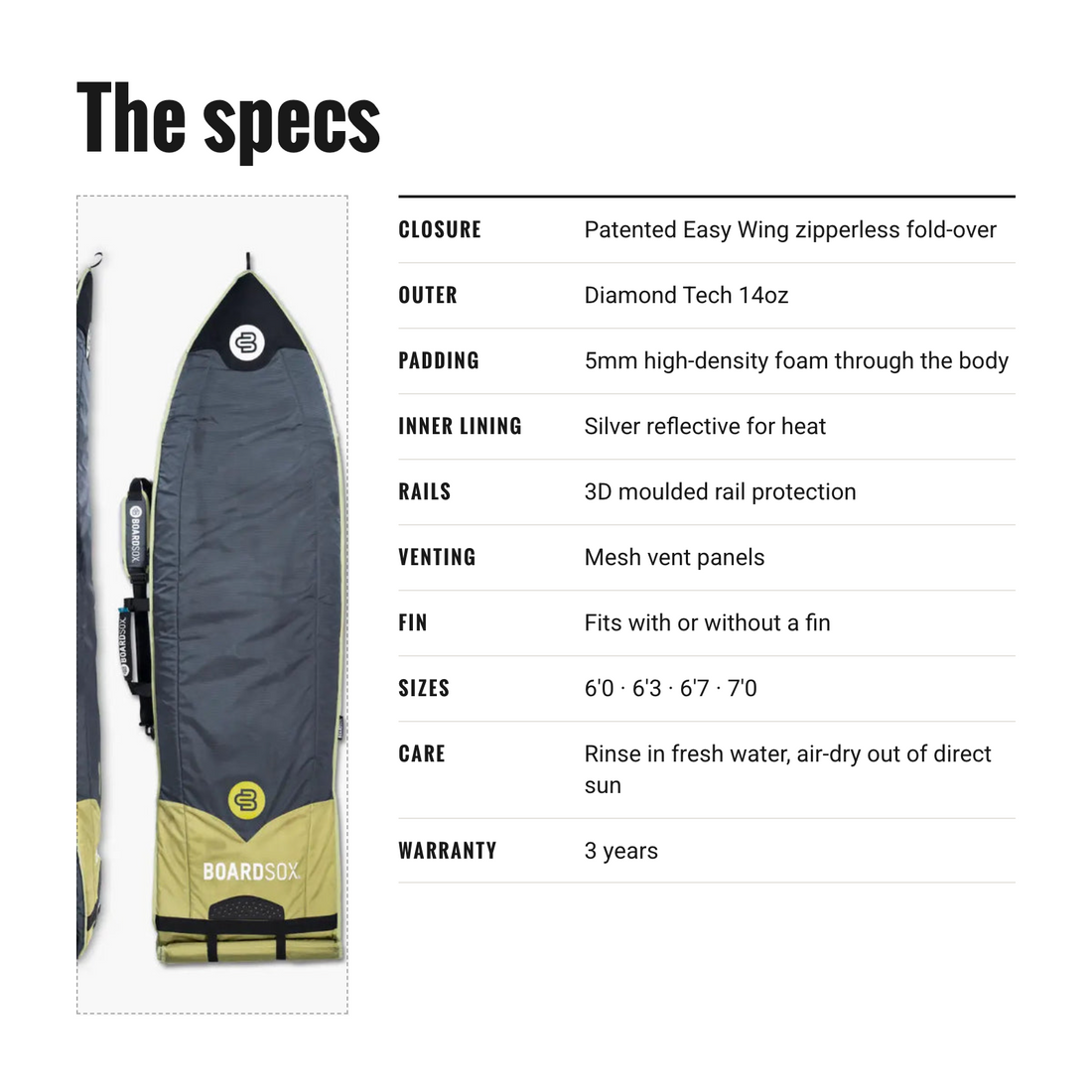 Boardsox Zipperless Shortboard Surfboard Cover