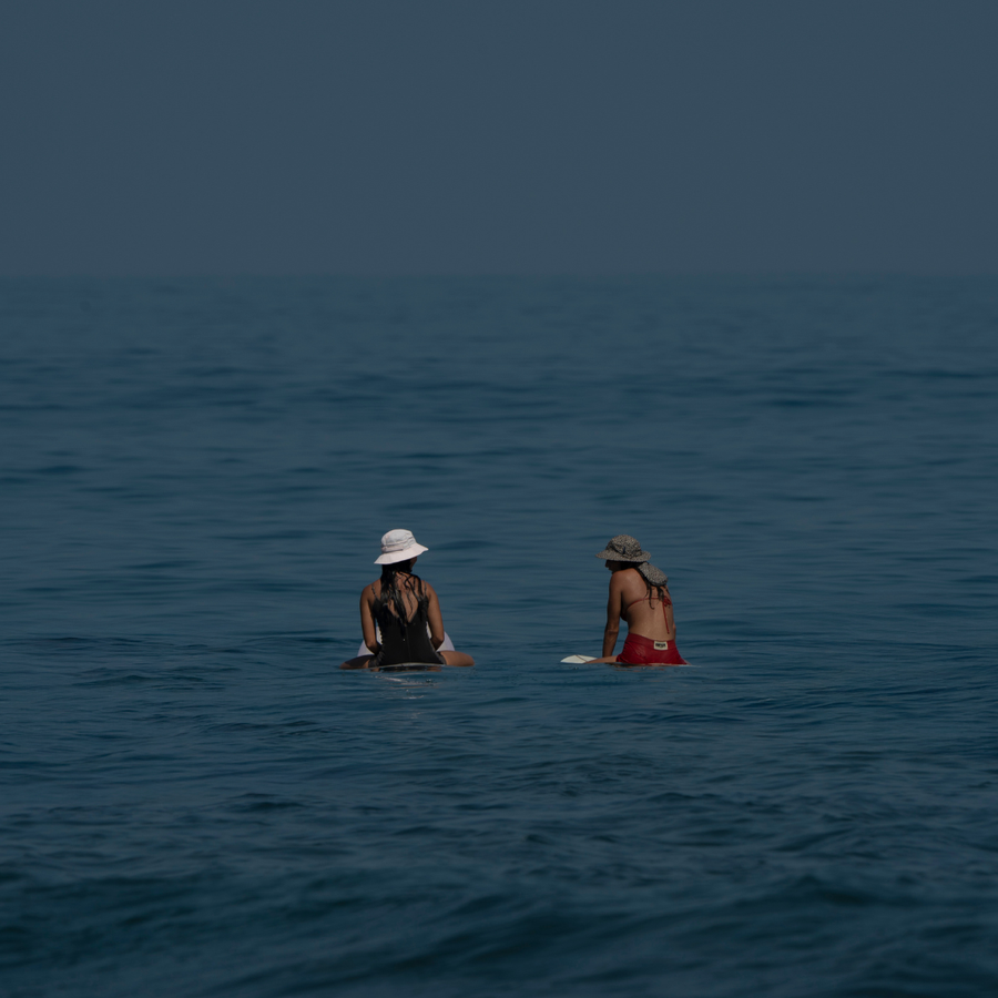 Rose Water Boardsox surf hat in soft pink