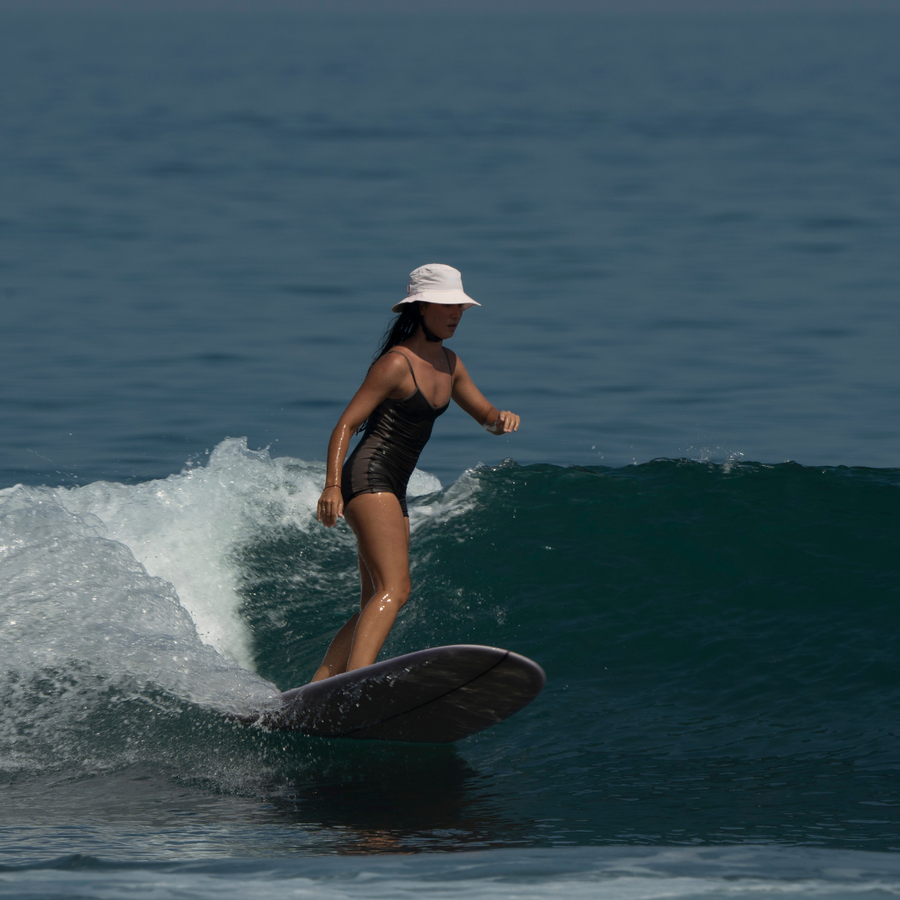 Rose Water Boardsox surf hat in soft pink