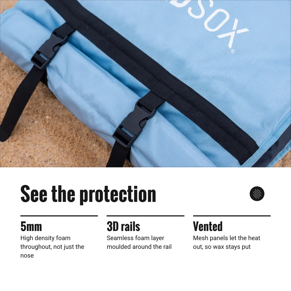 Boardsox Zipperless Longboard Surfboard Cover