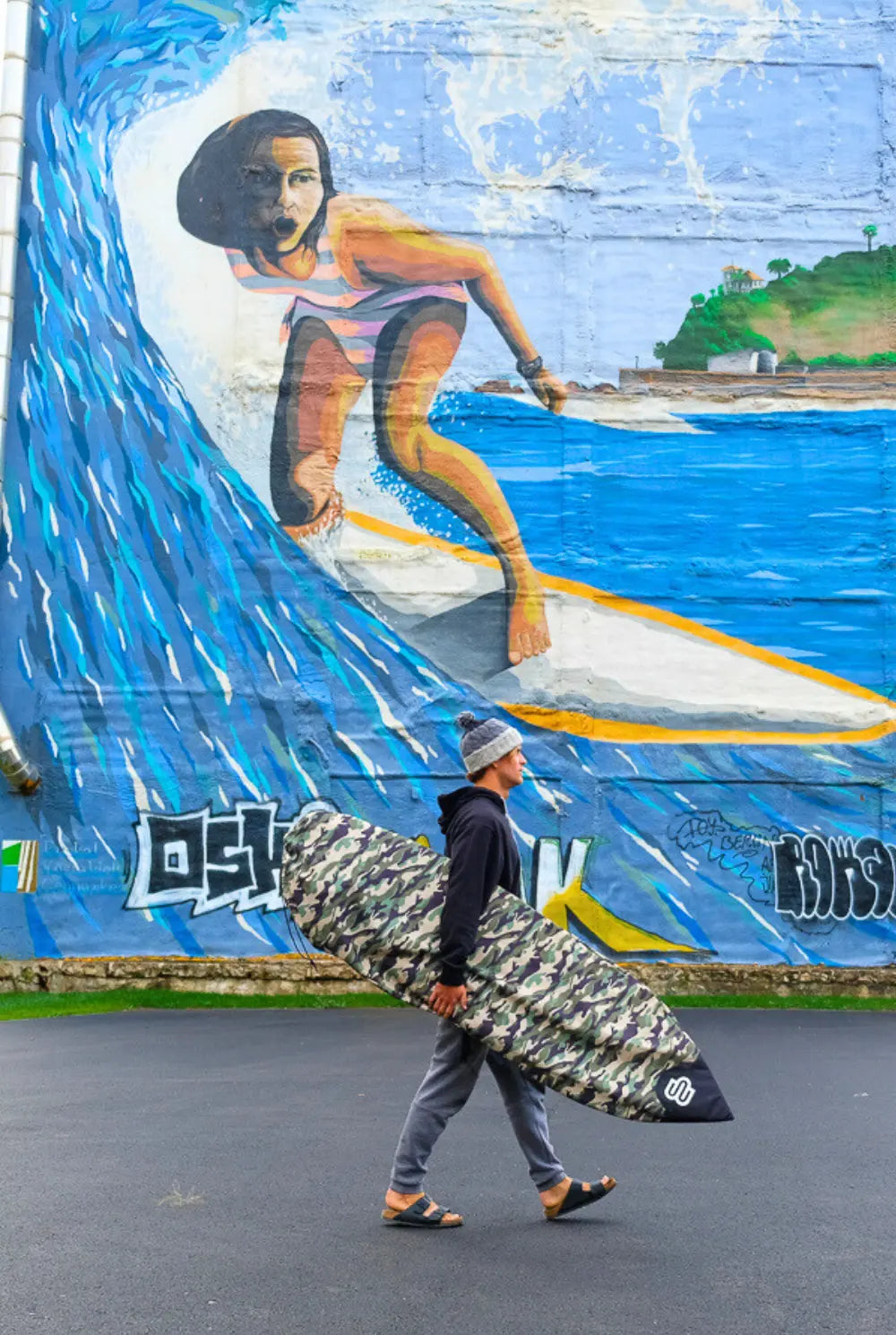 Camo Longboard Surfboard Cover BoardSox