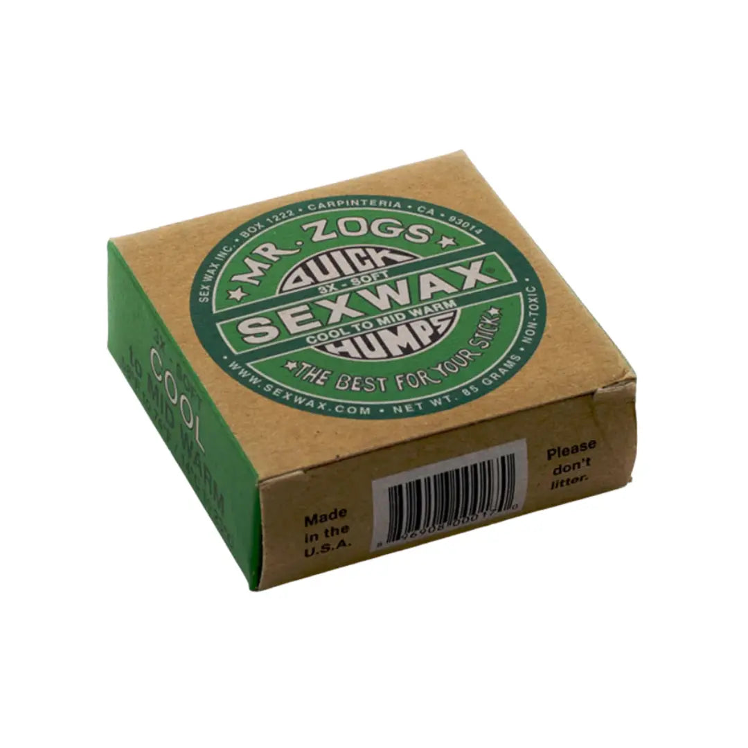 Mr Zogs - Surfboard Wax  - COOL  - (14-23 ℃). GREEN BOARDSOX® Australia