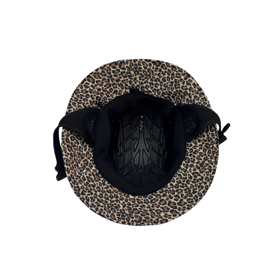 Boardsox “Jaxie” Leopard Surf Hat + Hard Shell Insert - BOARDSOX®Hat