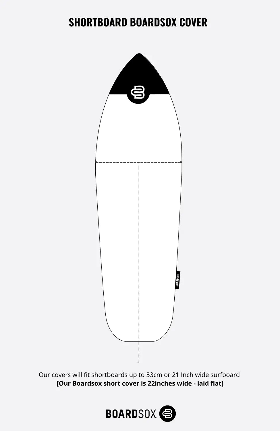 Bolt Shortboad Surfboard - Boardsox Canvas Surfboard Cover - BOARDSOX®BoardSox Surfboard Cover