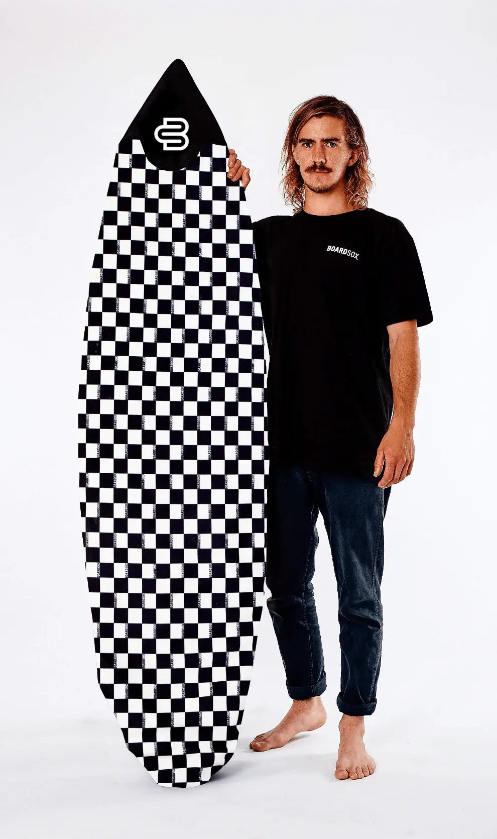 Checks Custom Fit Big Wave Gun Cover - BOARDSOX®BoardSox Surfboard Cover