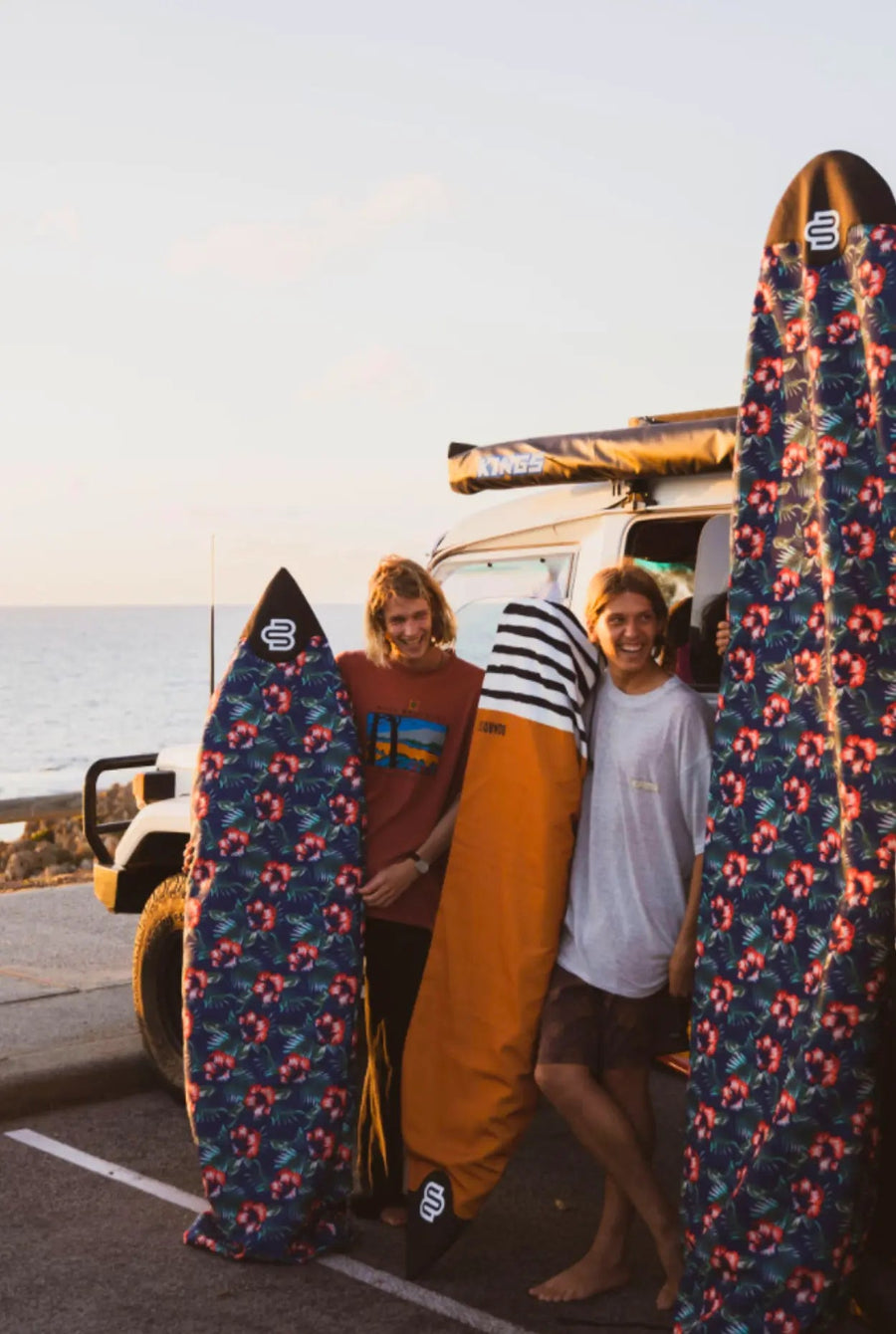 Kelly fish and funboard cover with 5mm padding in the nose